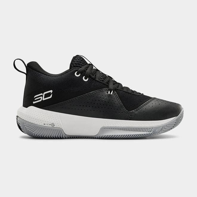 Under Armour SC 3ZER0 IV - Chlapcenske Basketbalove Topanky - Čierne/Biele